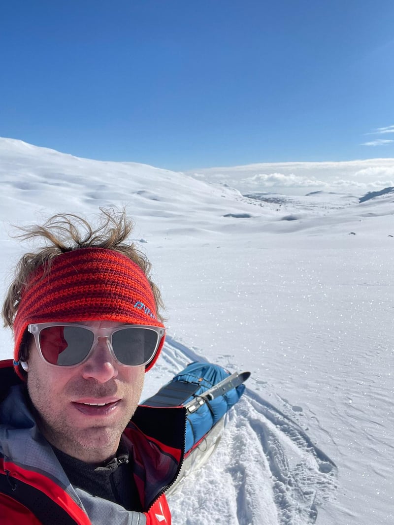 Jonny Huntington completed a 20 day solo expedition in northern Sweden in April.