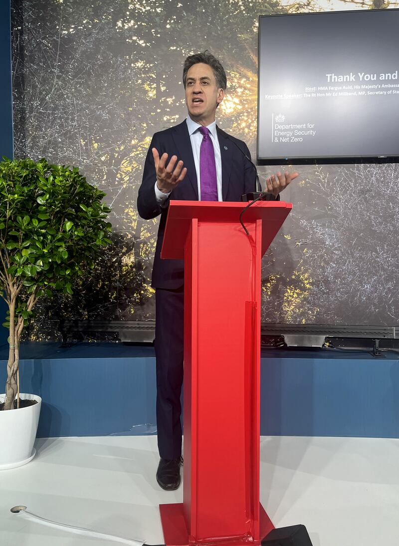 Mr Miliband said: ‘In Baku our message was clear. Britain is back in the business of global climate leadership because we know the impacts of the climate crisis know no borders’