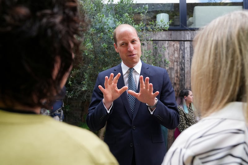 The Prince of Wales during a visit to 100 Barrington in London to mark the first year of Homewards