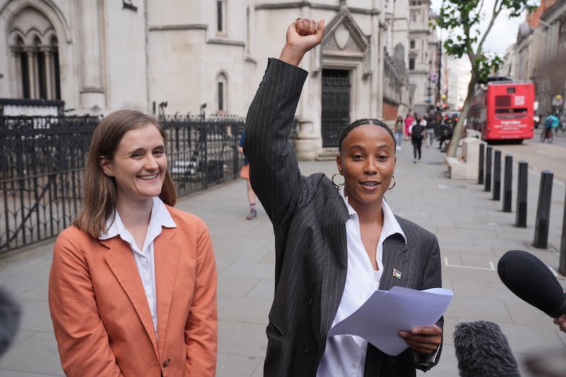 Ella Janneh, right, with her solicitor Catriona Rubens