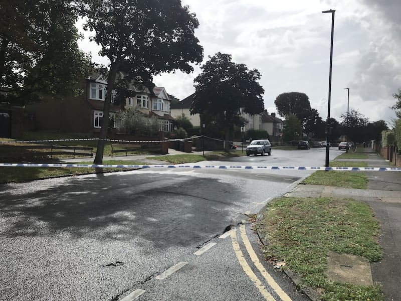 A police cordon at the scene in Kirkstall Gardens, Streatham Hill, south London