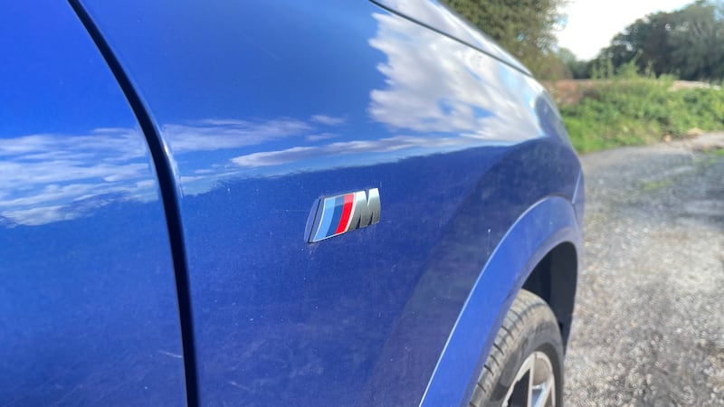 A smattering of ‘M’ badges cover the car