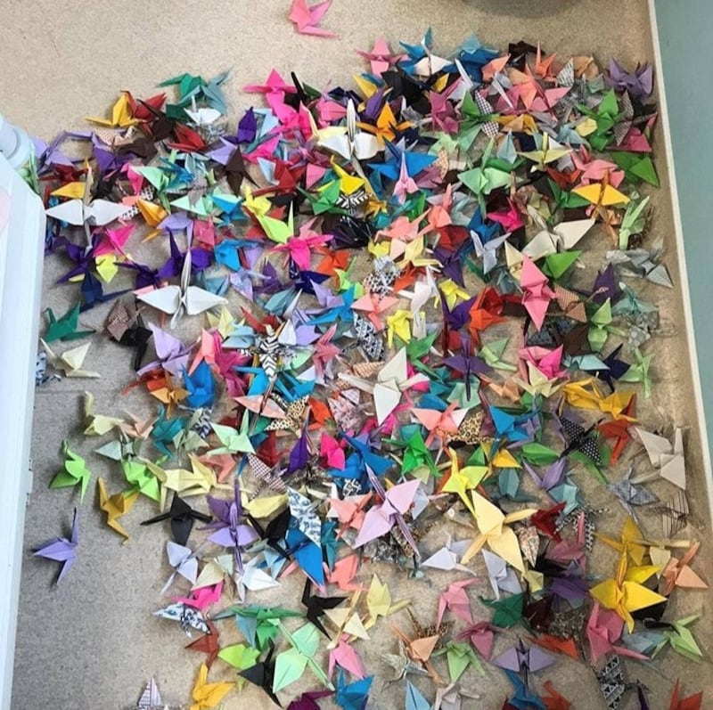 Sophie Aldred's 1,000 paper cranes