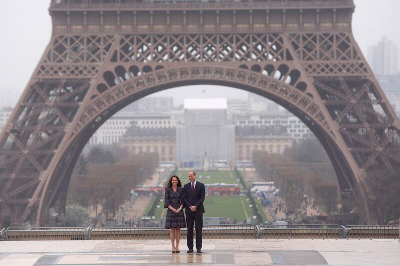 William and Kate last officially visited Paris in 2017