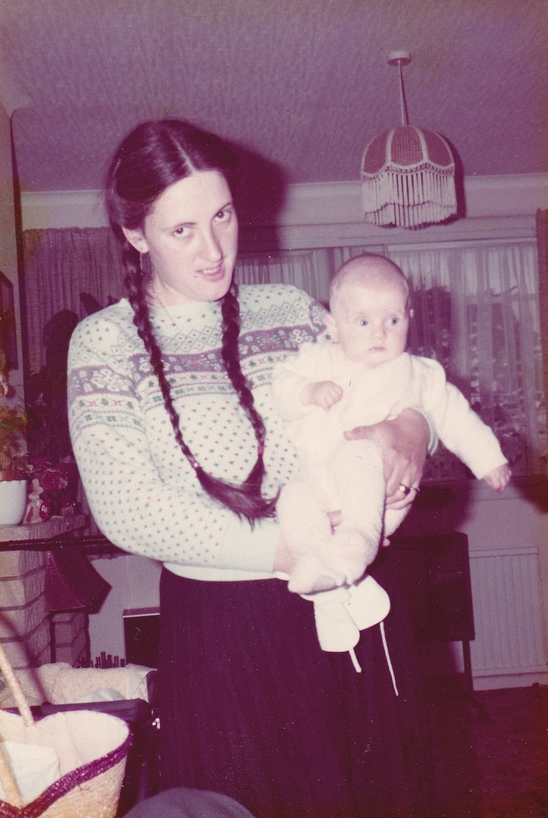 Gemma’s mum Joan holding Gemma aged 3 months. Credit: Joan Collins