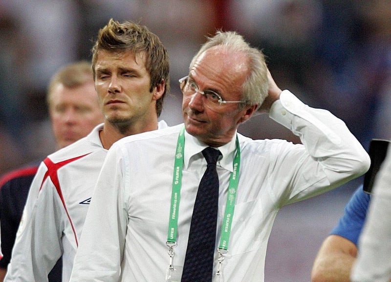 Eriksson spent five years in charge of England