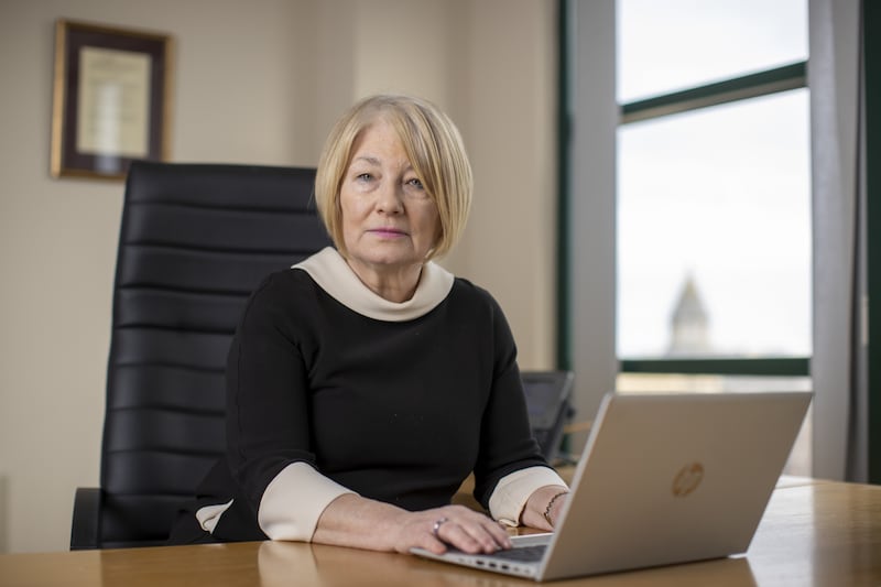 Police ombudsman for Northern Ireland Marie Anderson at her office in Belfast