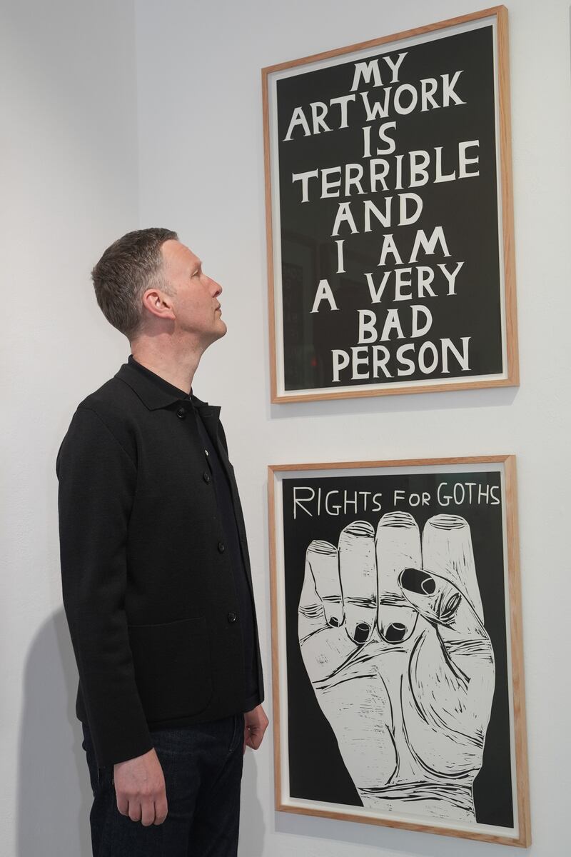 David Shrigley at the Jealous Gallery in Shoreditch, London