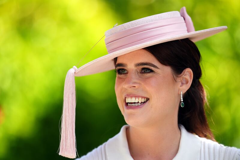 Princess Eugenie with her distinctive hat