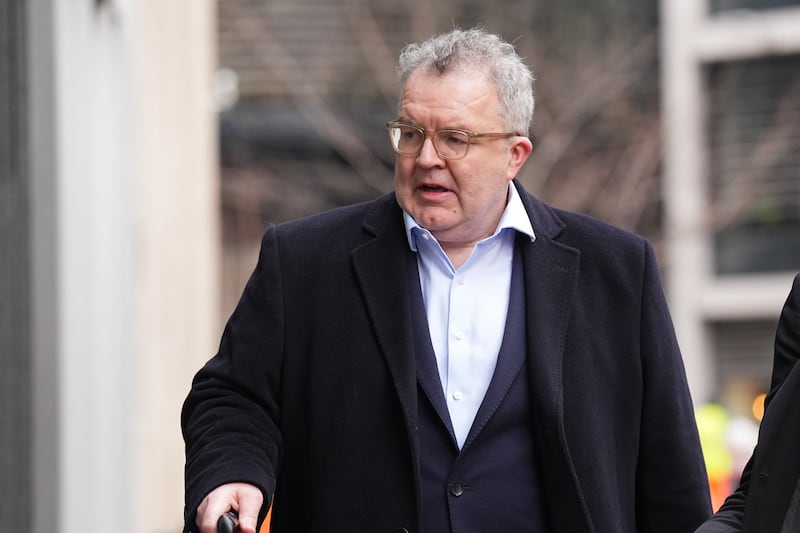 Lord Tom Watson arrives at the Rolls Building in London on Tuesday