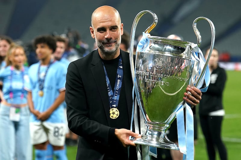 Guardiola has won the Champions League with City as well as six Premier League titles