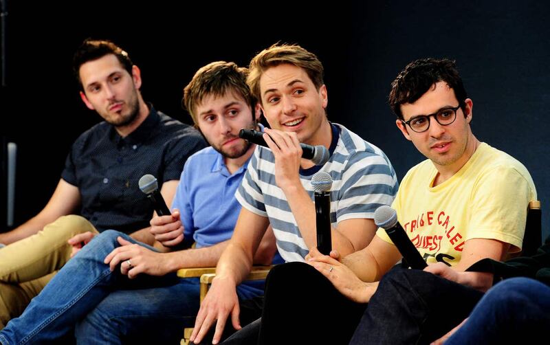 The Inbetweeners stars Blake Harrison, James Buckley, Joe Thomas and Simon Bird 