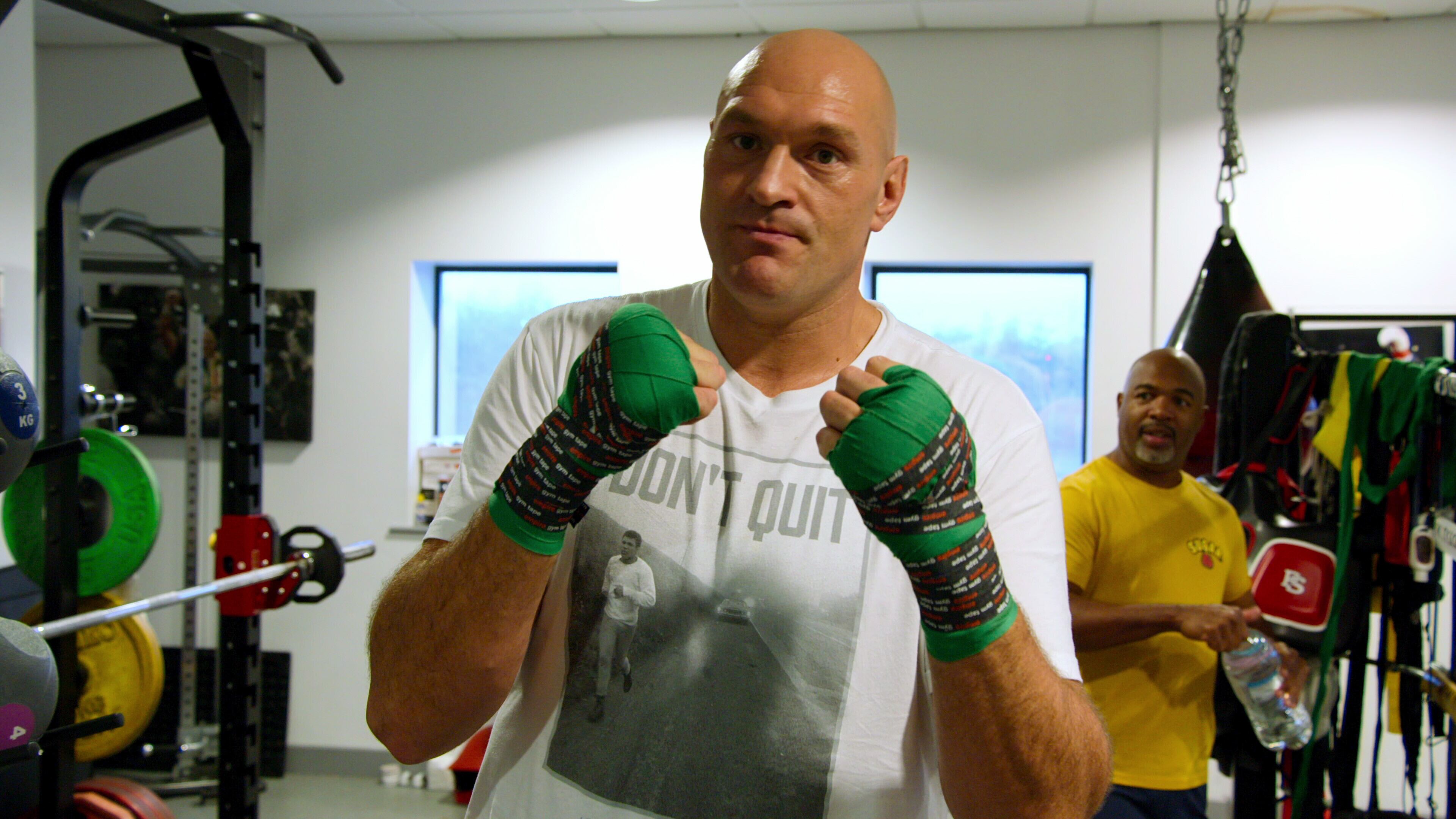 Undated Handout Photo from At Home With The Furys. Pictured: Tyson Fury. See PA Feature SHOWBIZ TV Furys. WARNING: This picture must only be used to accompany PA Feature SHOWBIZ TV Furys.