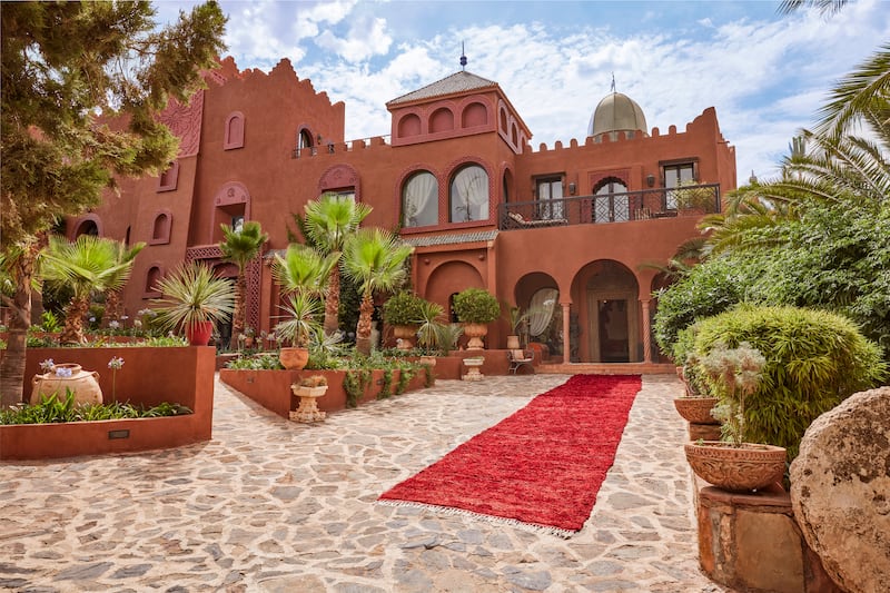 The grand entrance to Kasbah Tamadot