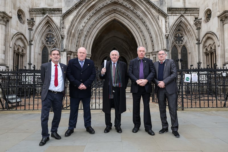 Richard Warwick (second right) was among a group of former Treloar’s pupils affected by the infected blood scandal