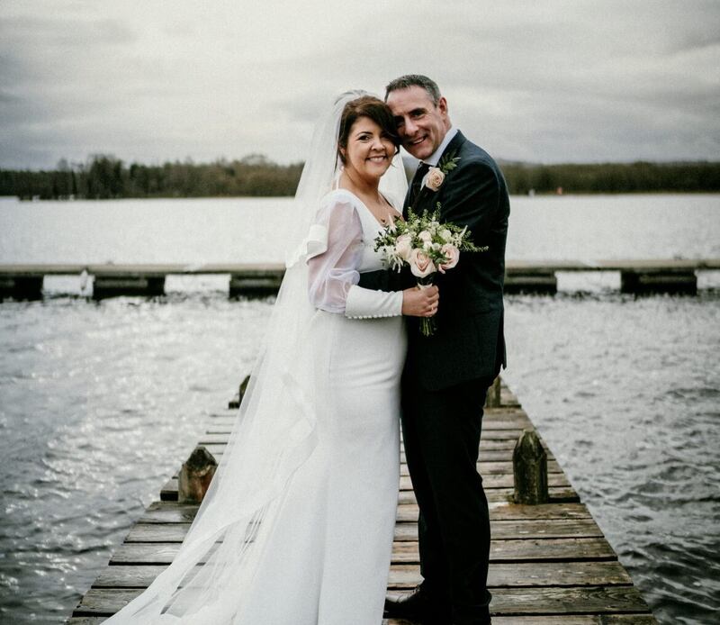 Lynette Fay and Gavin Cumisky tied the knot in Co Fermanagh on Thursday. Picture by Karen Campbell Photography 