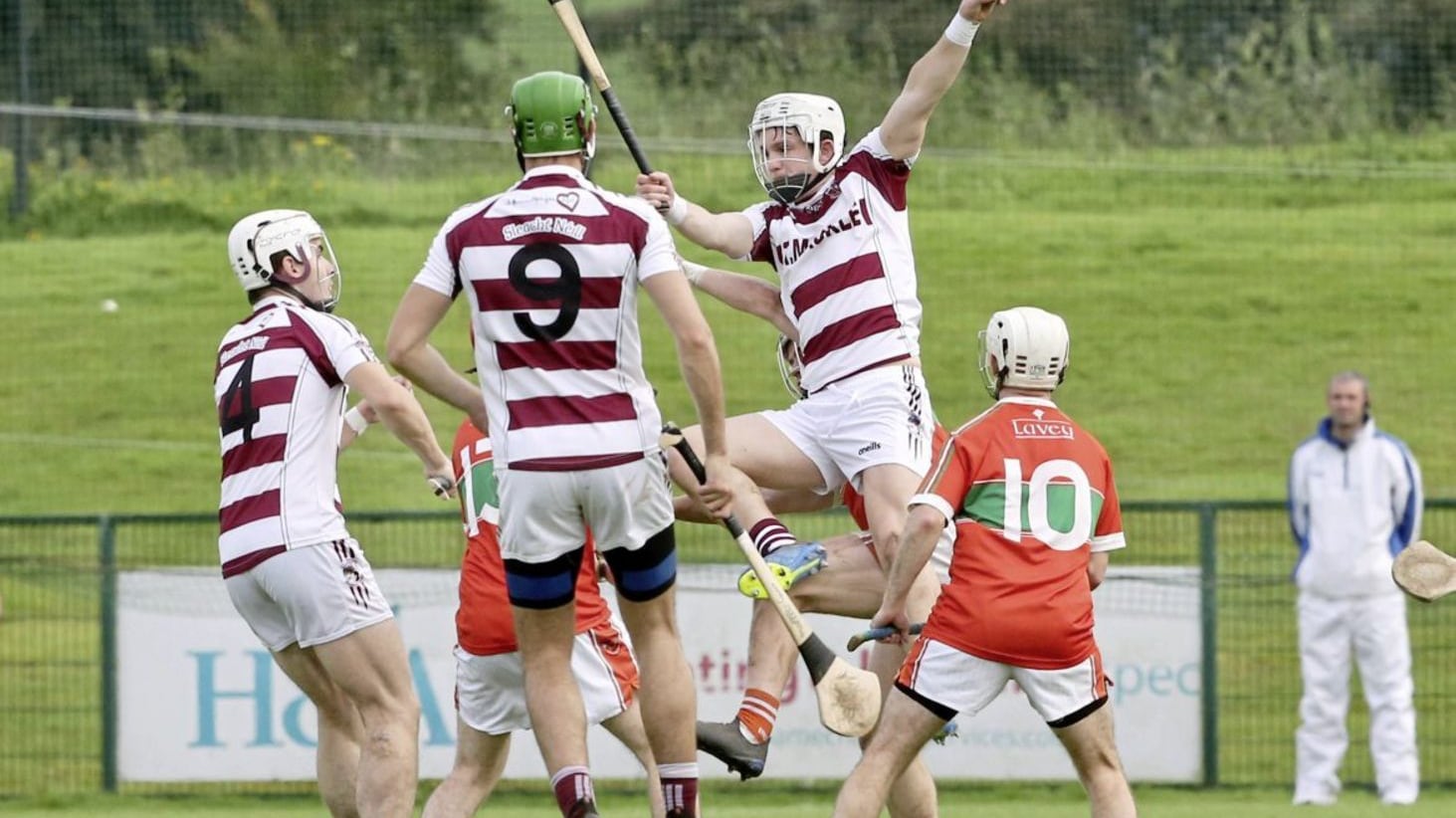 Cormac O&#39;Doherty scored nine points as Slaughtneil progressed to the Ulster final. Picture Margaret McLaughlin 15-9-2019. 