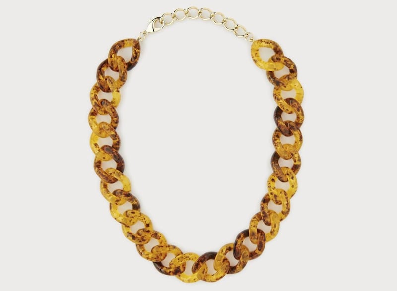 LK Bennett Brighton Tortoise Shell Resin Necklace, &pound;85 