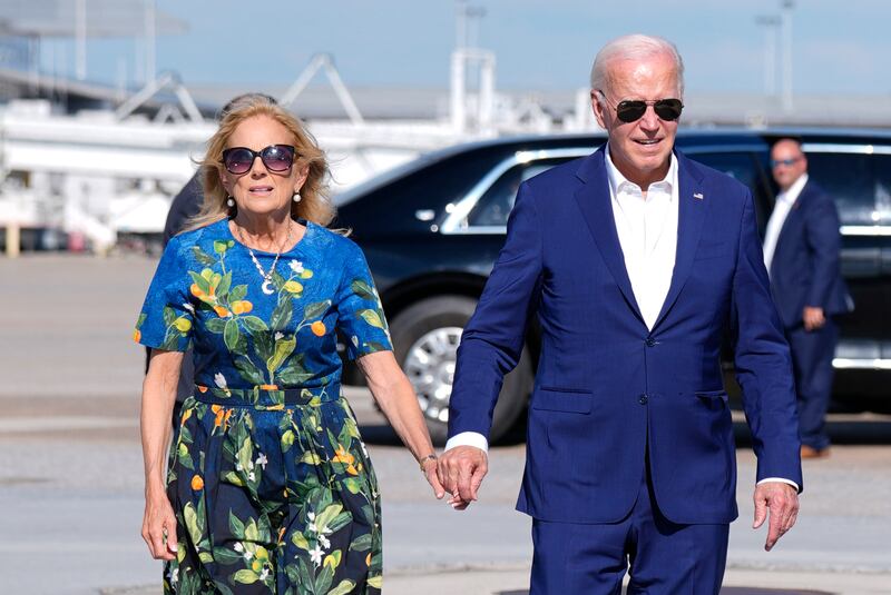 President Joe Biden and first lady Jill Biden (AP Photo/Manuel Balce Ceneta)