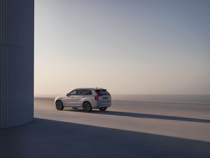 The updated model features new headlights and a redesigned front grille. (Volvo)