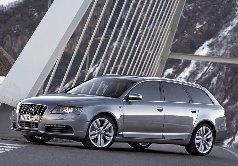 The S6 Avant from 2006 comes with a Lamborghini-dervied V10 engine. (Audi)