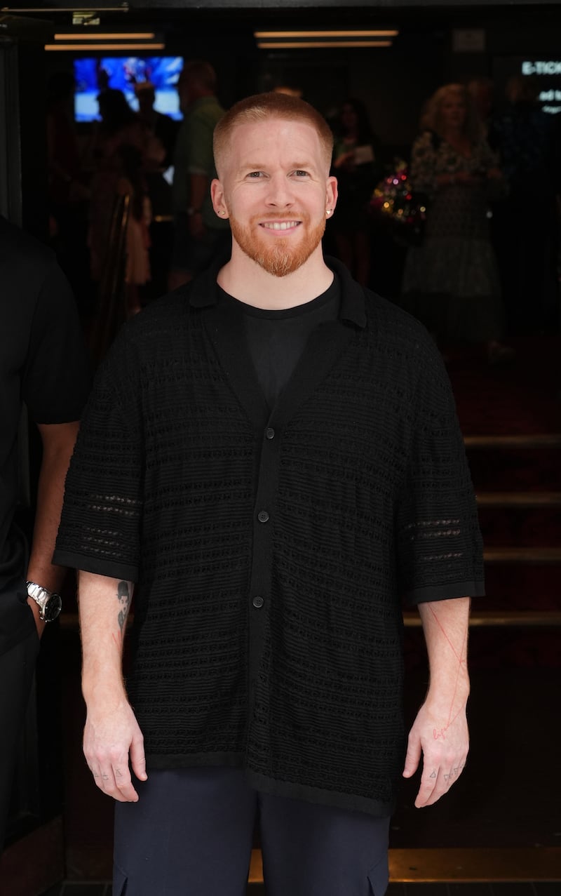 Neil Jones arrives for Behind The Magic at the Peacock Theatre