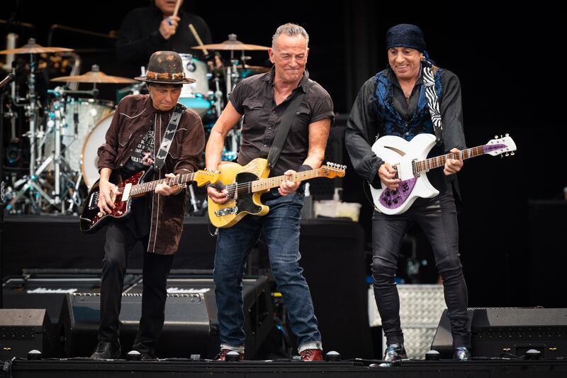 Bruce Springsteen and the E Street Band performing at BST Hyde Park in London last year