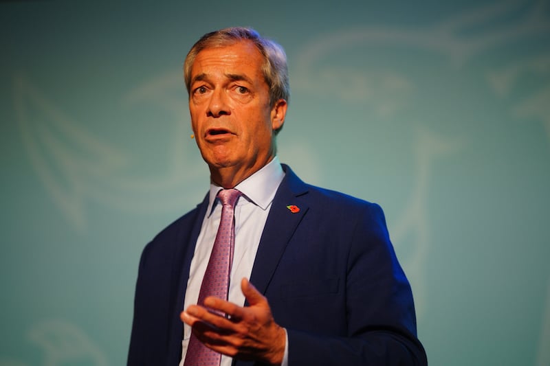 Reform leader Nigel Farage has said his party is prepared to name the man in the Commons