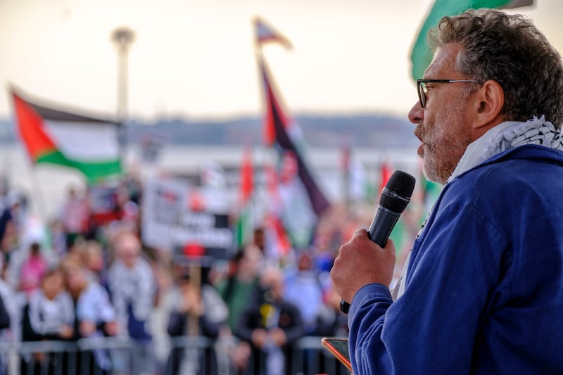 Mr Jamal said government action including sanctions and boycotts against Israel need to be taken alongside the marches (Jess Hurd/Palestine Solidarity Campaign)