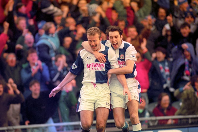 Jason Wilcox (pictured right, with Alan Shearer) spent over a decade with Blackburn and helped Rovers clinch the 1995 title