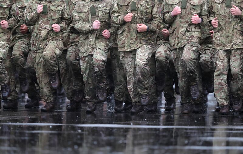 Army numbers have dropped to 72,510, according to figures