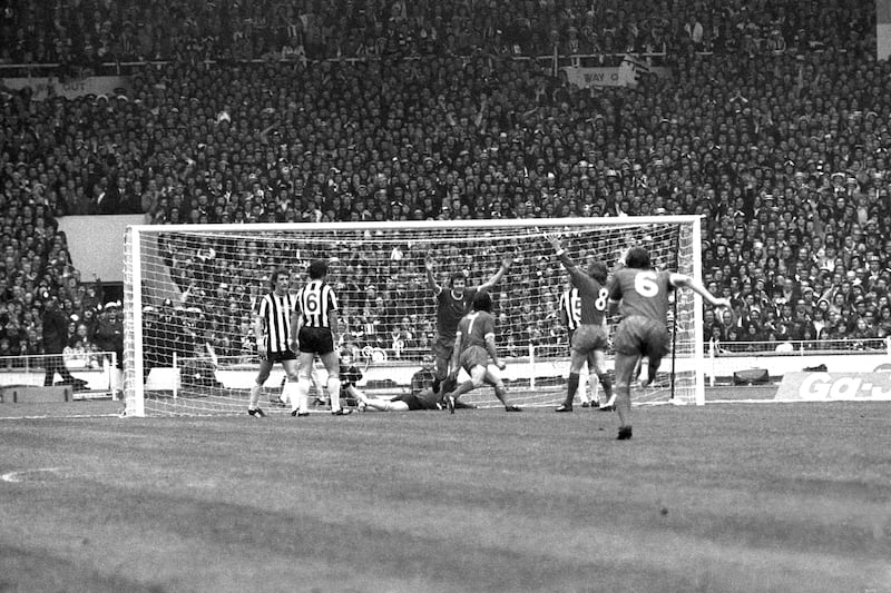 Future Newcastle boss Kevin Keegan scored twice in Liverpool’s 3-0 FA Cup final victory over the Magpies in 1974