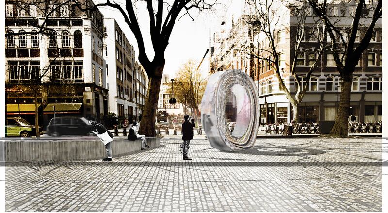 Design concept – Anya Gallaccio’s winning proposal for The AIDS Memorial London (Rinehart Herbst)