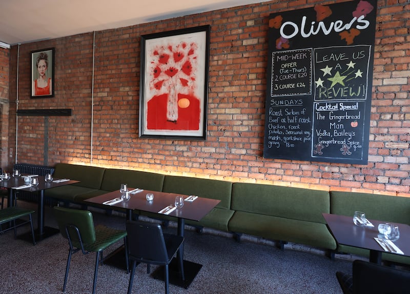 Eating Out. Olivers on the Upper Newtonards Road in Belfast.
PICTURE COLM LENAGHAN