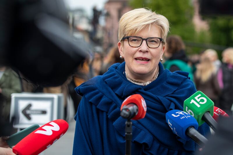 Presidential candidate Ingrida Simonyte is Lithuania’s current Prime Minister (Mindaugas Kulbis/AP)