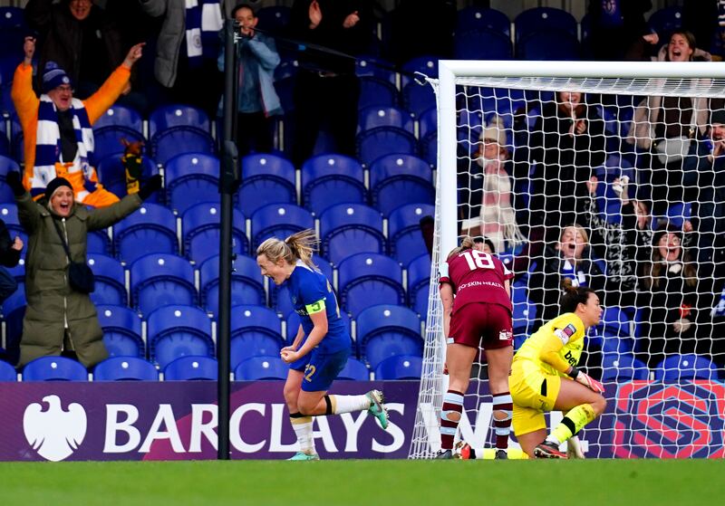 Erin Cuthbert put Chelsea ahead at Kingsmeadow