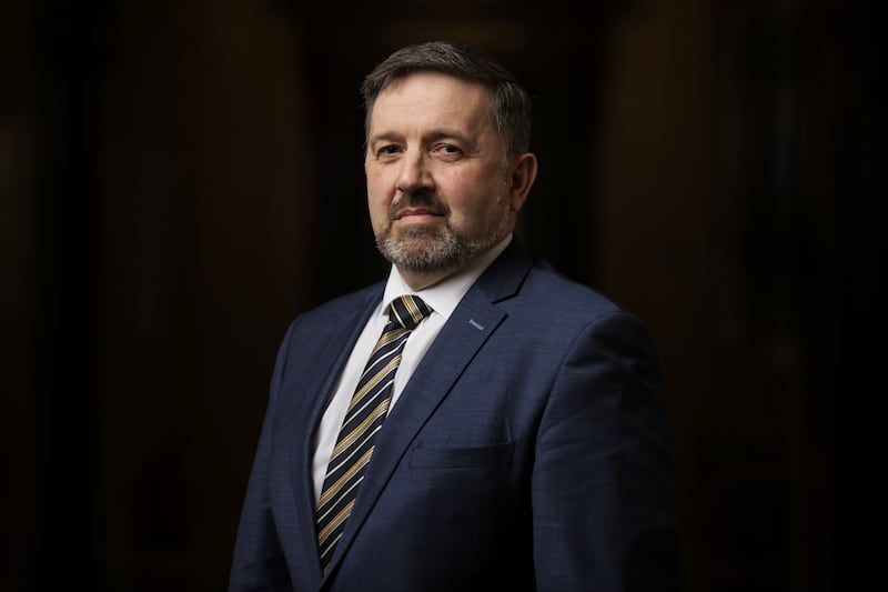 Robin Swann took up the position of health minister in January 2020