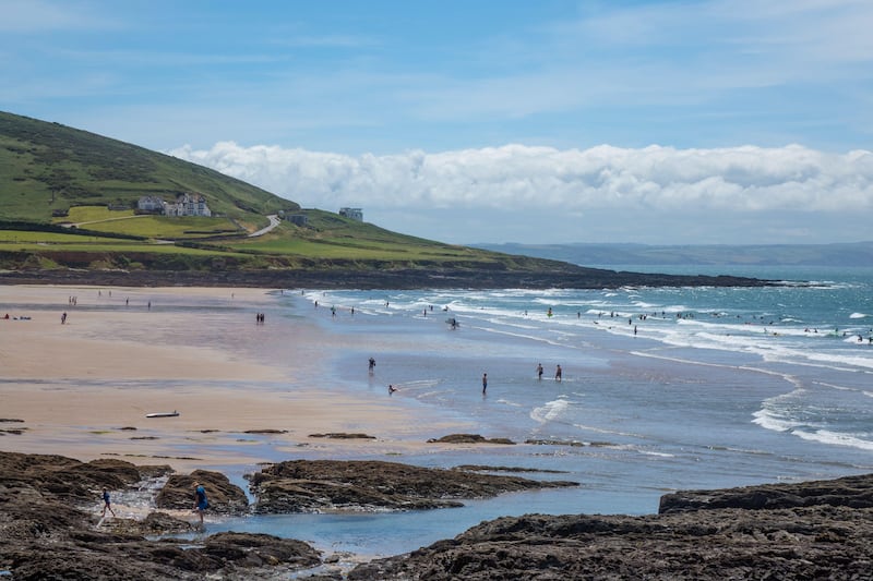 Landscape picture on Croyde Bay