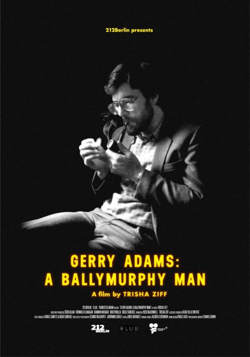 A poster for Gerry Adams: A Ballymurphy Man.