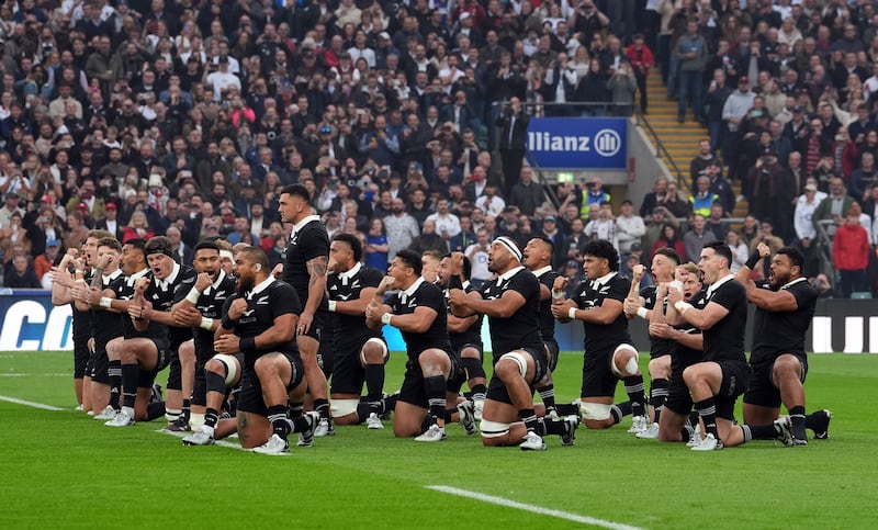 New Zealand perform the Haka