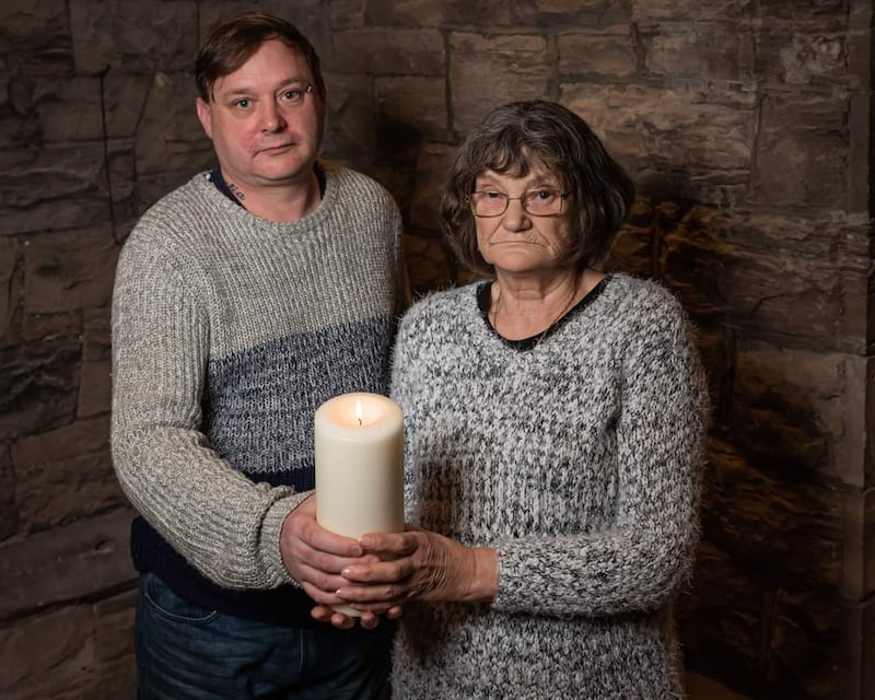 Gary Murray with his mother Gina