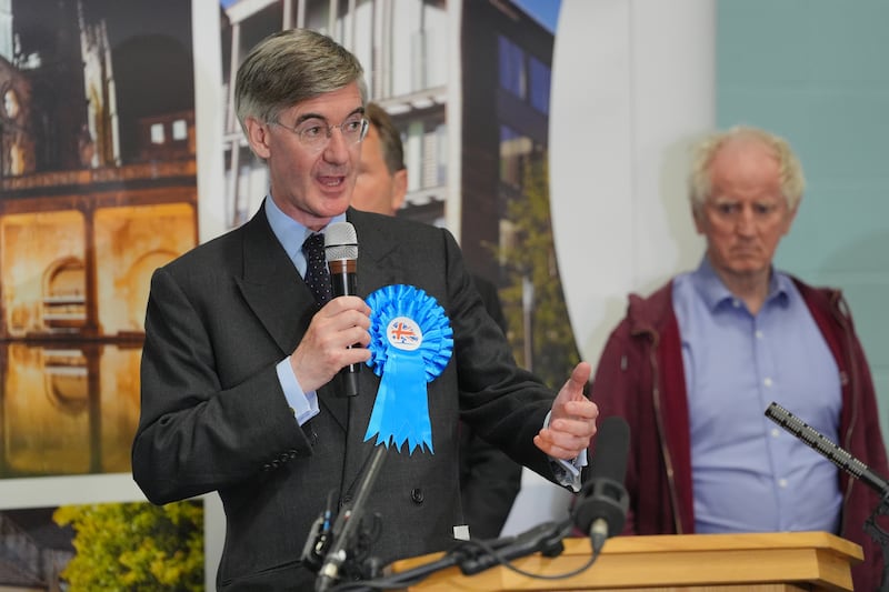 Senior Conservative Sir Jacob Rees-Mogg was among those who lost his seat