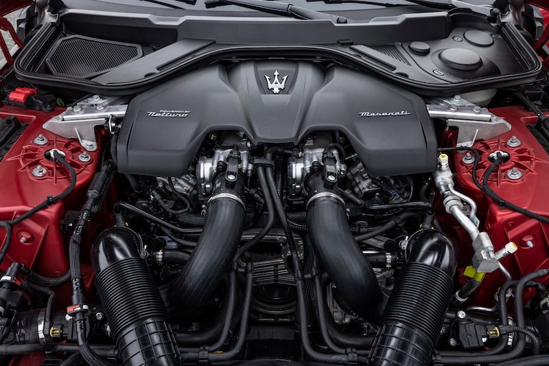 The V6 engine replaces the older V8