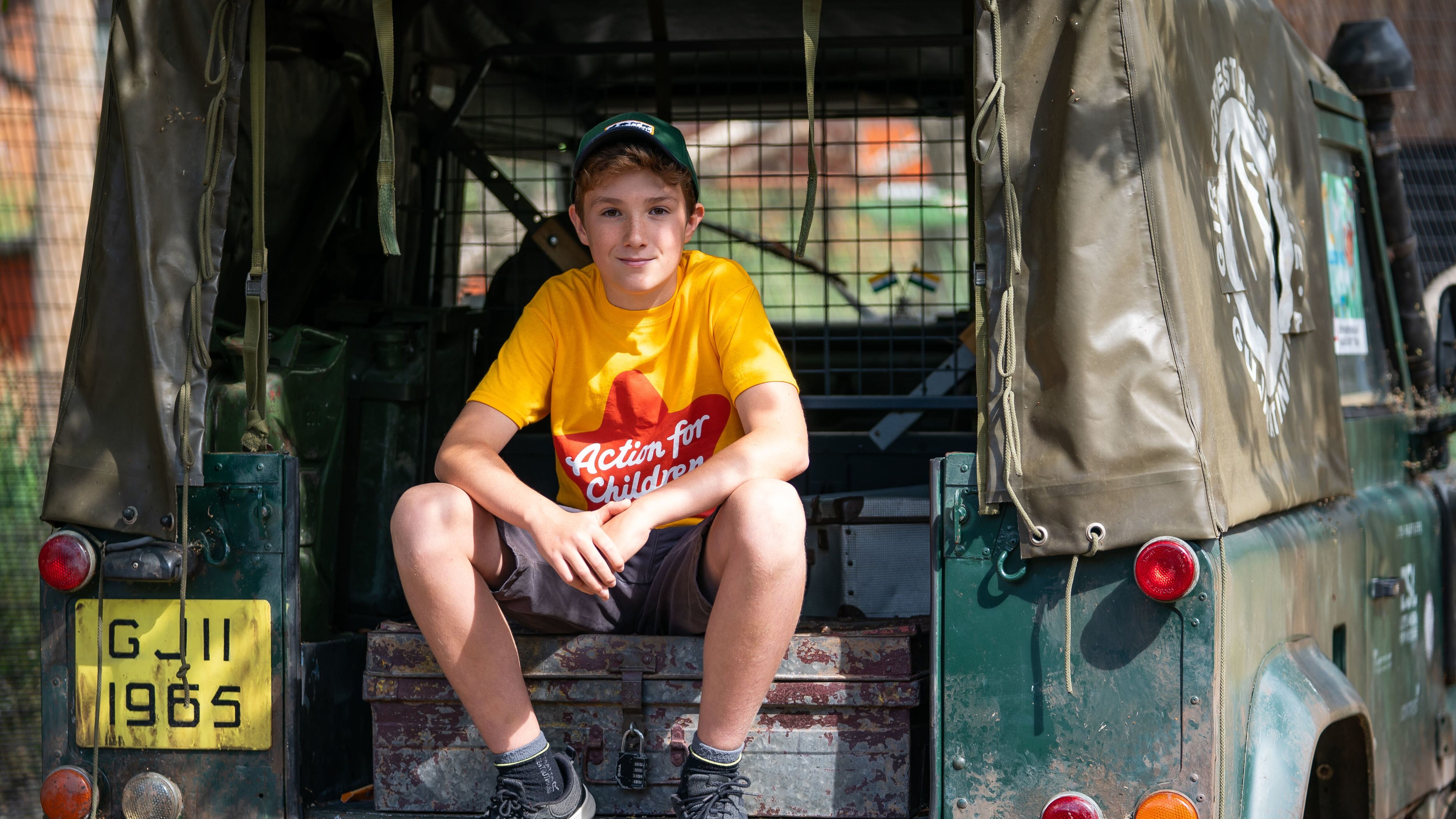 Max Woosey, 12, has spent every night since March 28 2020 in a tent.