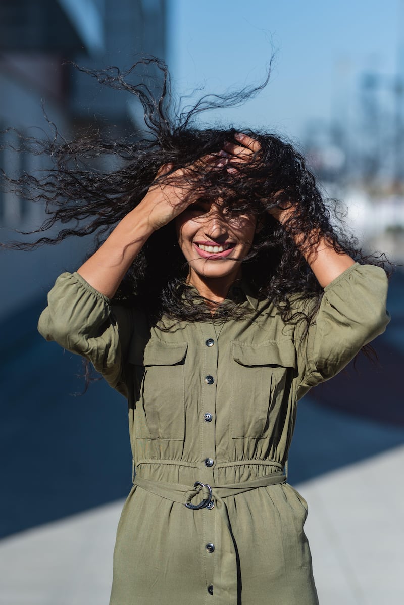 The wind can cause friction and hair breakage