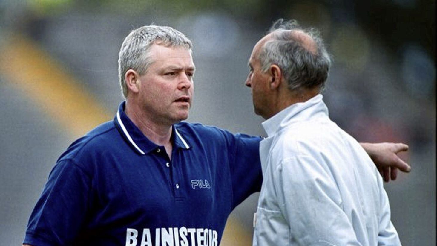 Brian McAlinden during his days in charge of the Armagh team alongside Brian Canavan 