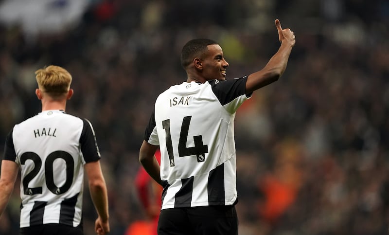 Eddie Howe has welcomed Newcastle striker Alexander Isak’s return to top form