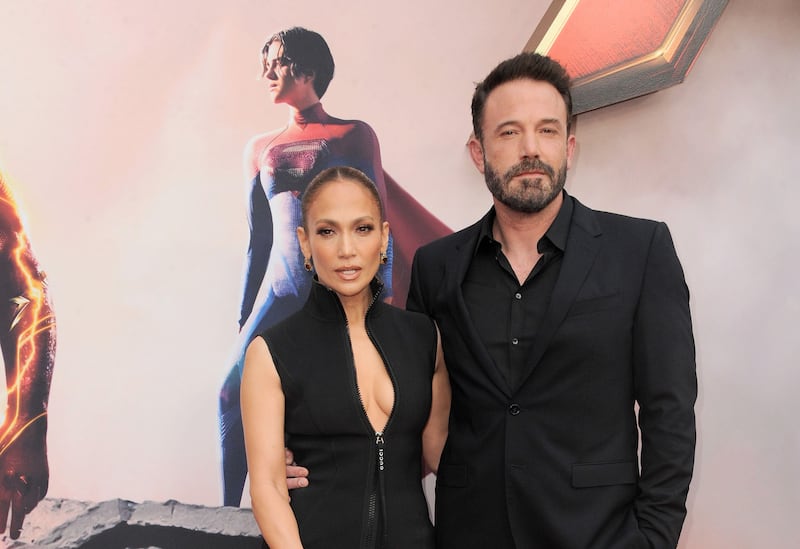 2R7BK8C Jennifer Lopez and Ben Affleck at the Los Angeles premiere of ‘The Flash’ held at the Ovation in Hollywood, USA on June 12, 2023