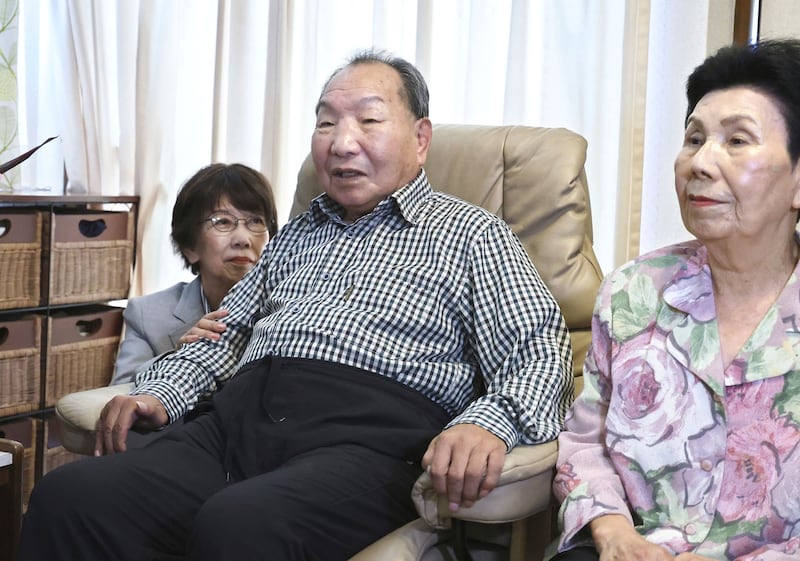 Iwao Hakamada now lives with his sister in Hamamatsu, Shizuoka prefecture, central Japan (Kyodo News via AP)