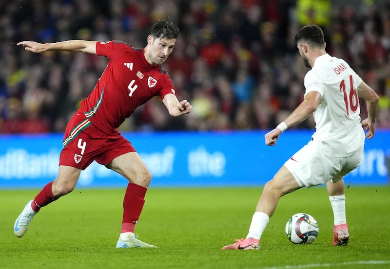 Ben Davies (left) was part of a dominant Wales performance against Turkey